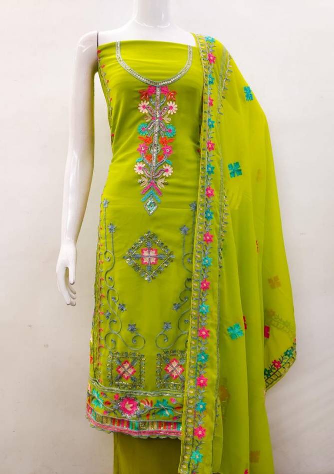 DN 50079 By Gangour Nx Georgette Dress Material Wholesale Market In Surat